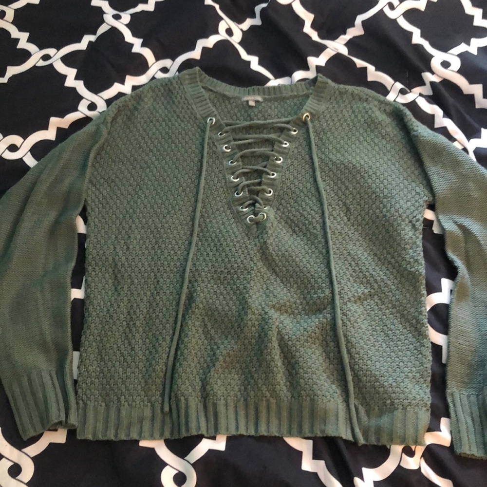 Green sweater